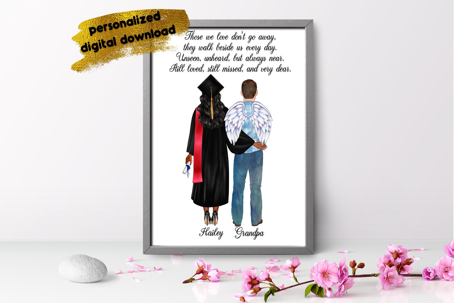 Graduation Memorial Print Graduation Family Gift in Loving Etsy