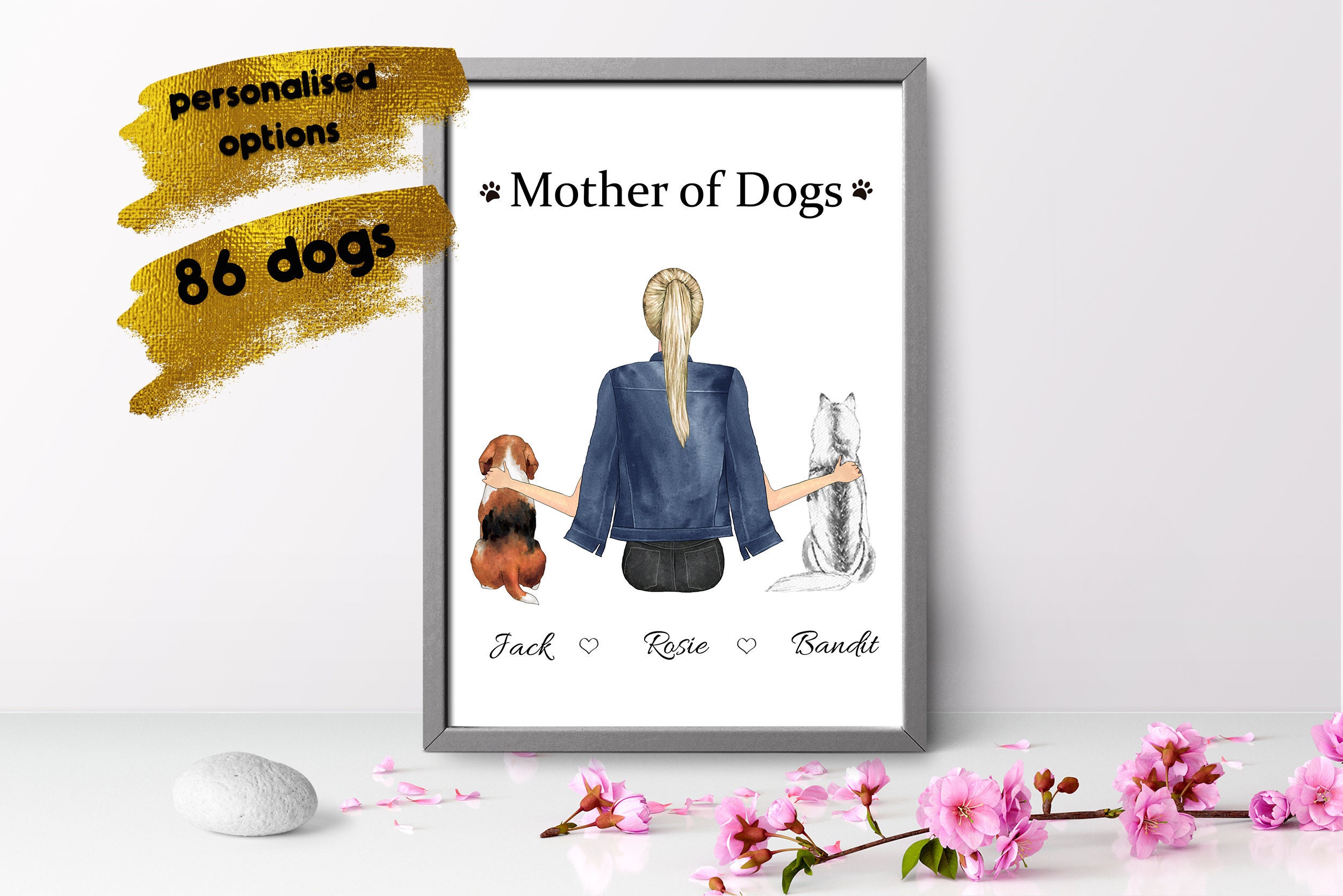 Personalized dog mom gift Custom Dog Lover Gift Mother of Etsy
