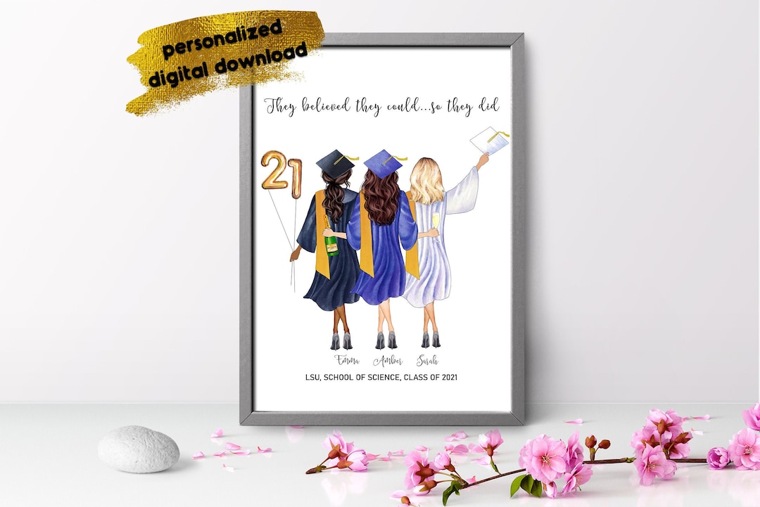 Graduation 3 Best Friends Gifts, Graduation 2021, Masters Degree ...