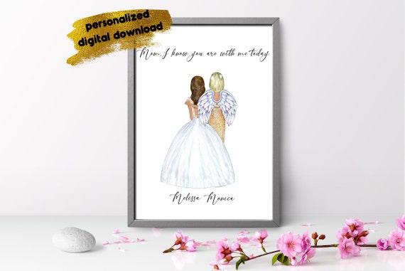 Personalized Wedding Memorial Print Mother of the Bride | Etsy UK