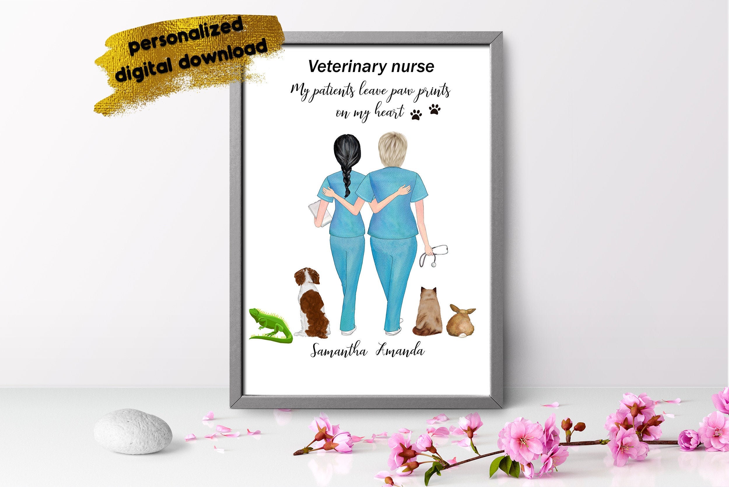 Veterinary Nurse Gift Vet Tech Veterinarian Graduation Gift Etsy