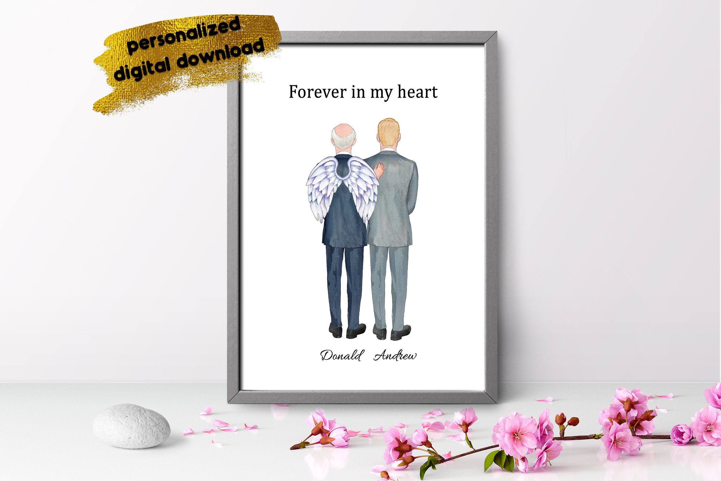 Father Of The Groom Memorial Print Grandpa Groom Family Etsy