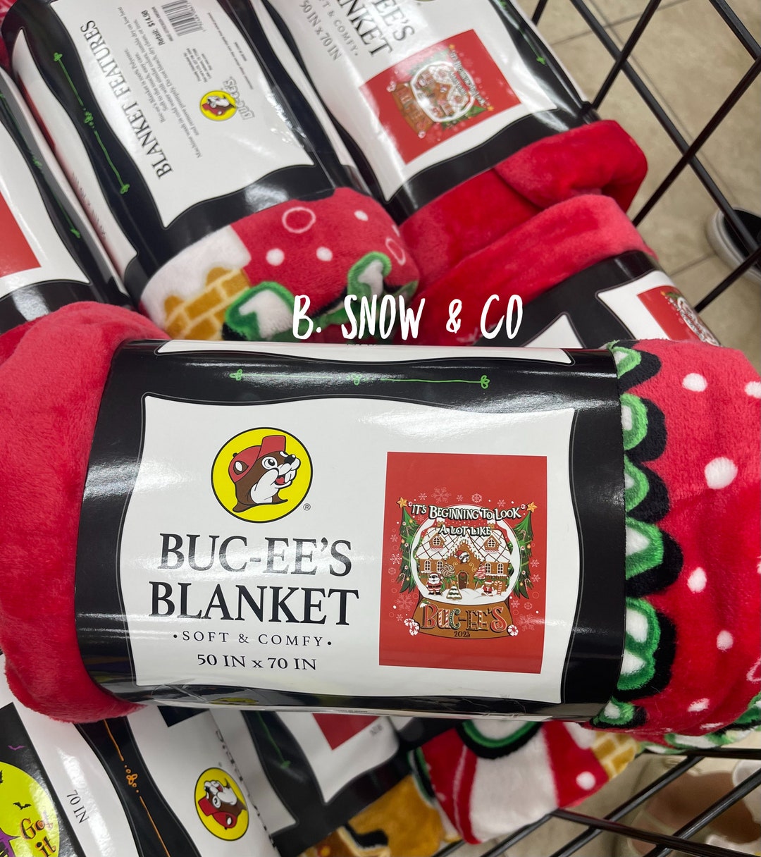Bucees 2023 Christmas Blanket Bucees Its Beginning to Look A Etsy