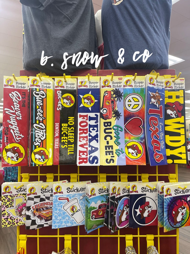 Bucees Bumper Sticker, Bucees Bumper Stickers, Texas Gifts, Southern