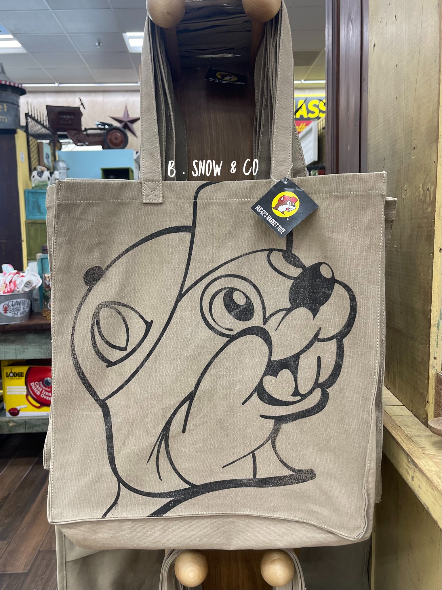 Bucees Canvas Tote Bag, Texas Tote, Bucees Tote, Bucee Bag, Bucee