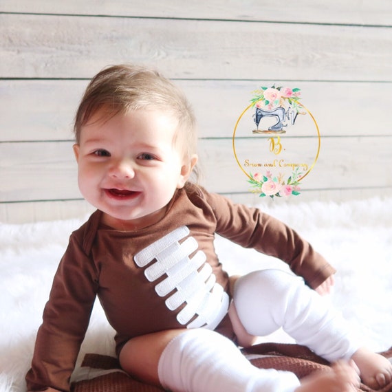 Football onesie for baby boy hot sale