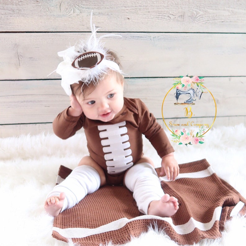 Football Onesie Football Onesie Girl Football Onesie Baby Etsy