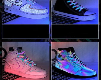 reflective laces nike