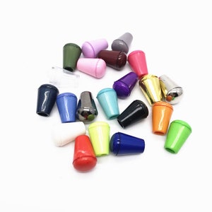 Plastic Aglets For Hoodies, Replacement Hoodie Caps, Colorful Cord Ends, DIY Shoelace Tips Replacements - Variety Colors