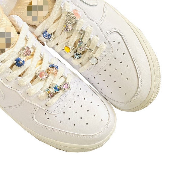 Crystal Shoelace Beads Pink Alloy Shoelaces Pendants Etsy