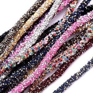 6mm Glitter Rope, Sequins Trimming DIY - 15 Colors