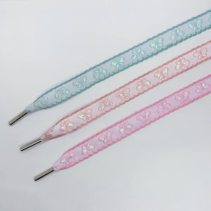 15mm Butterfly Shoelaces - 3 Colors