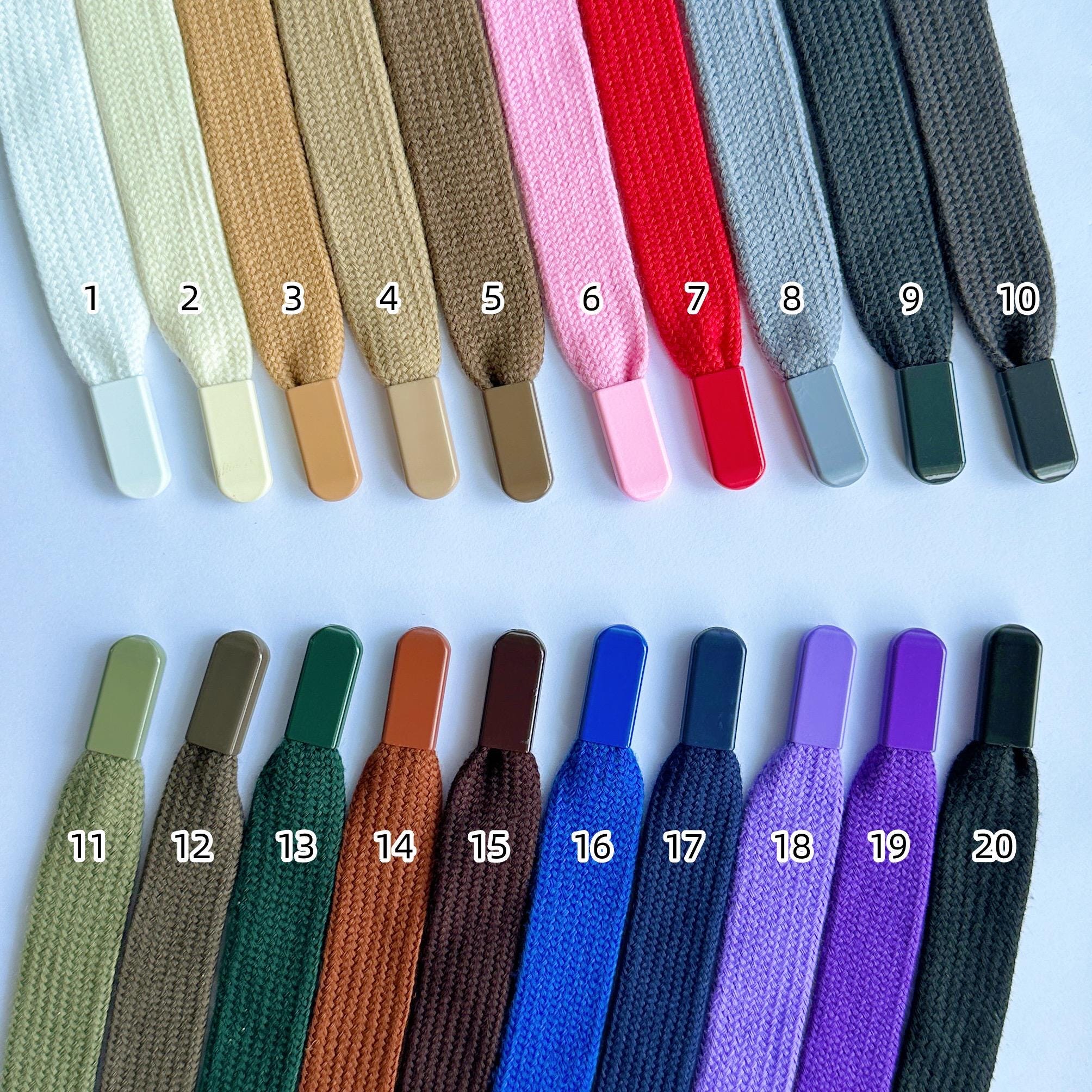 18mm Flat Cotton Hoodie String With Metal Stoppers