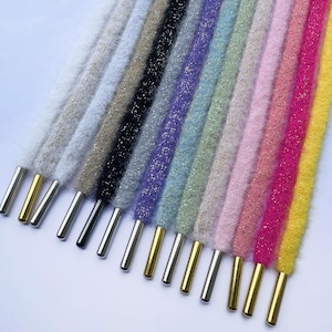 8mm Flat Fuzzy Shoelaces