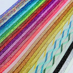 10mm Glitter Flat Strings - 29 Colors