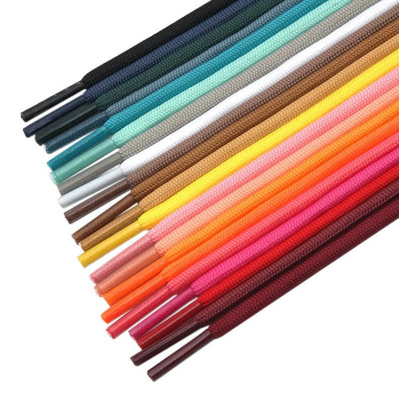Rope Shoelaces 21 Colors, 4.5mm Rope ShoeLaces for Sport/Running, Sneaker Shoe Laces - 1 pair 
