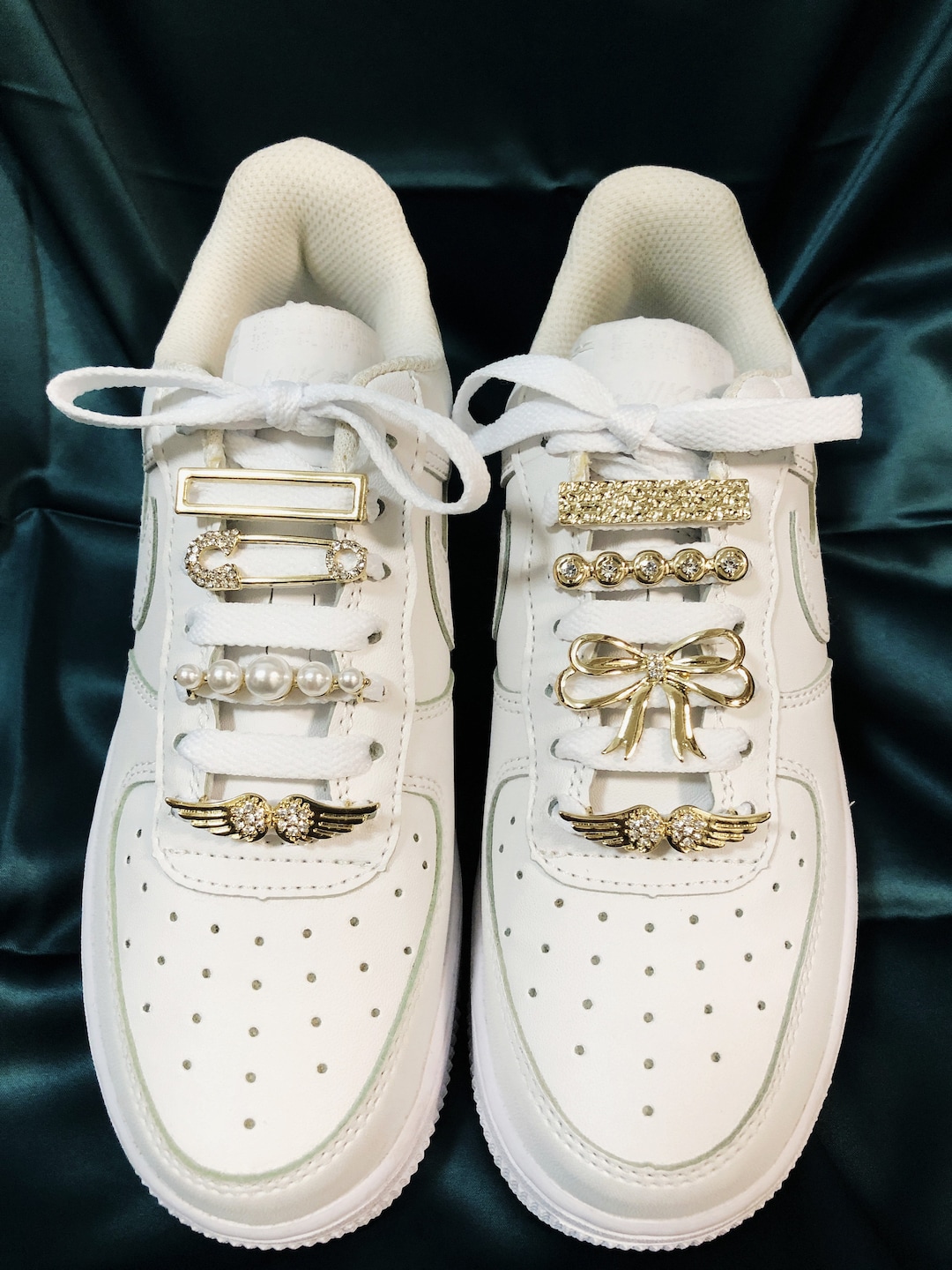 Laces Charm, Bowknot Charm, Pearl Charm Etsy