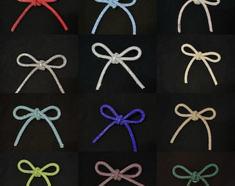 Glitter Bowknot Brooch - 12 Colors