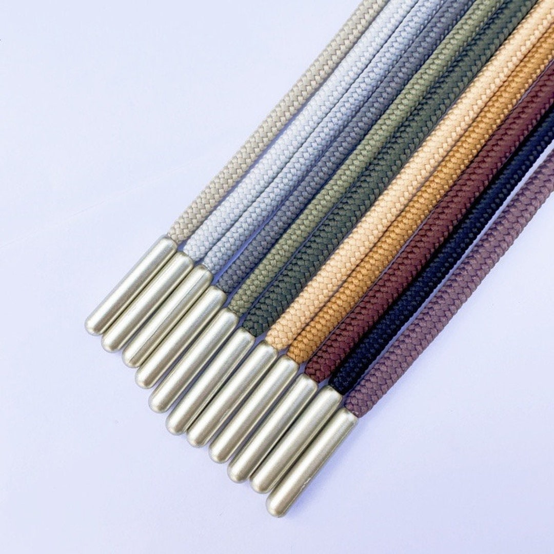 Lacci Elastici Per Pantaloni E Felpe - 4 Pezzi In Cotone 140cm Con Estremit&agrave; In Metallo | Colorati E Universali