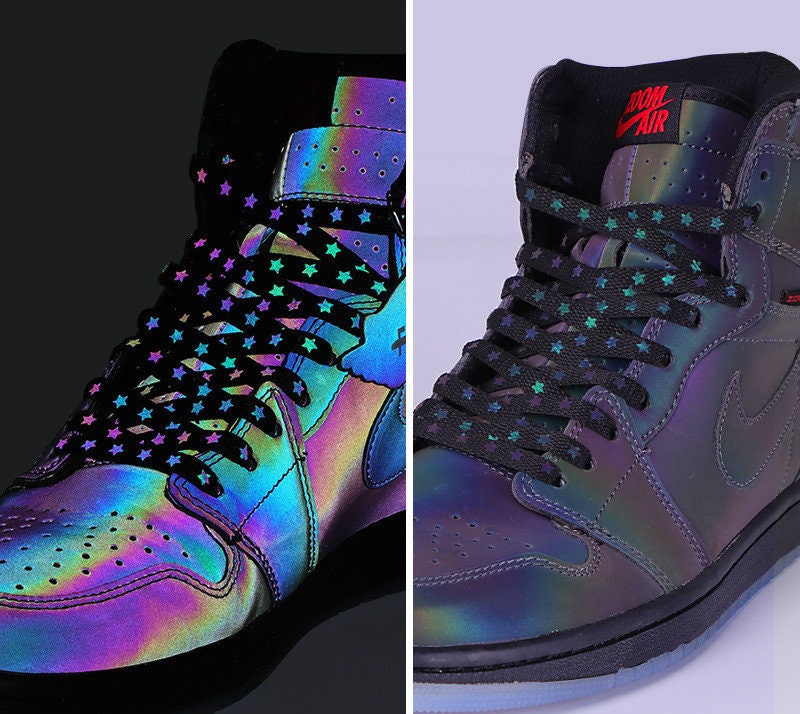 Star Reflective Shoe Laces Nike Shoe Reflective Lace Star Etsy