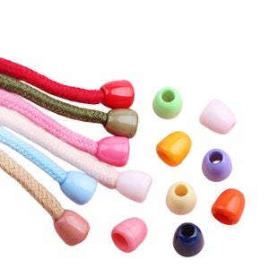 Plastic Aglets For Strings, Replacement Colorful Cord Ends - 22 Colors