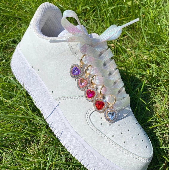 Heart Shoelace Charms - 12 Colors - Etsy Hong Kong