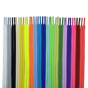 Oval Shoelaces, Sneaker Shoelaces - 19 Colors
