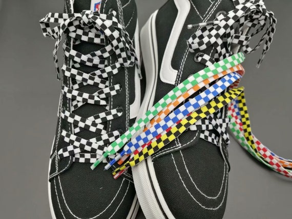 checkerboard shoelaces