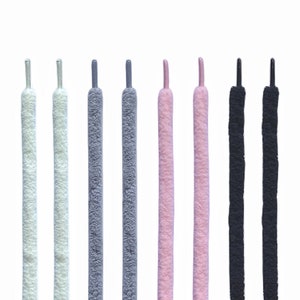 Fuzzy Rope Shoelaces - 4 Colors