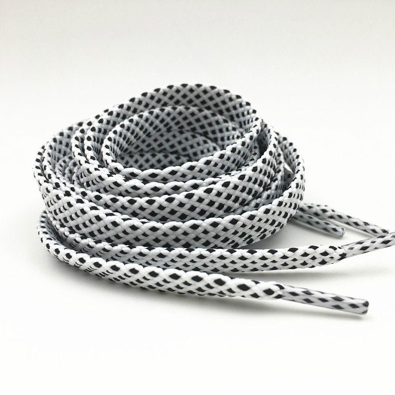 Dot Pattern Shoelaces Weave Shoelaces Flat Shoelaces Etsy