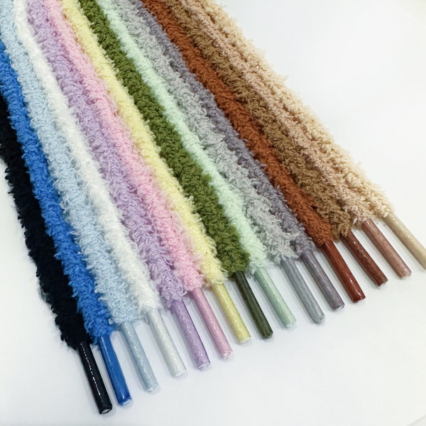 5mm Rope Fuzzy Shoelaces - ONE PAIR