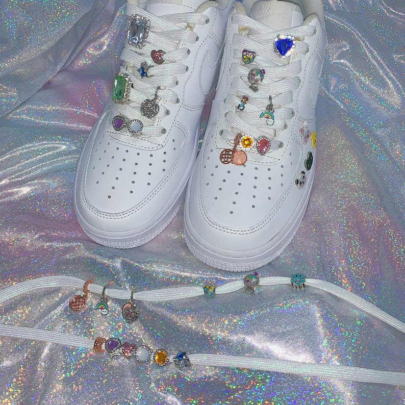 Colorful Crystal Shoelace Beads Alloy Shoelaces Pendants | Etsy