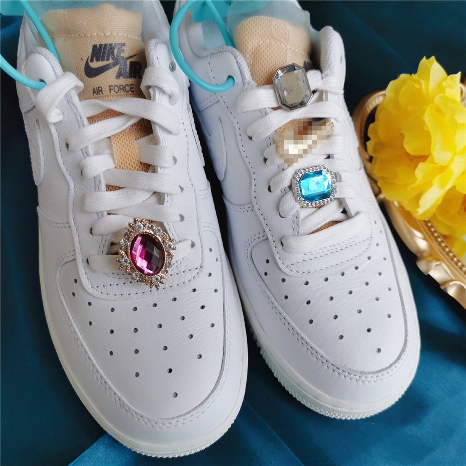 Crystal Shoelace Charms Opal Charm Crystal Tags Crystal AJ1 Etsy