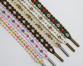 Flower Shoelaces - 7 Colors