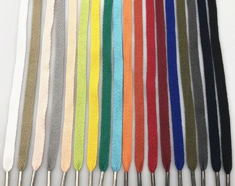 Cordons de serrage à capuche de 10 mm avec embouts en métal, lacets plats à capuche, lacets à chevrons