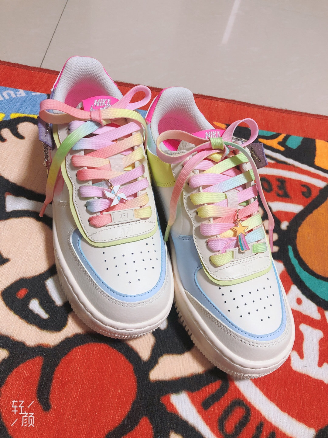 Pink Shoelaces Neon Shoe Laces Macaron Flat Laces Rainbow Etsy