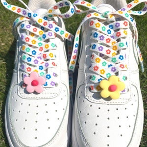 Flower Shoe Laces With Flower Charms - Etsy