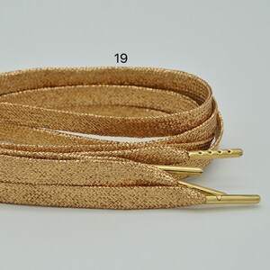 Metallic Shoelaces With Metal Aglets ONE PAIR - Etsy