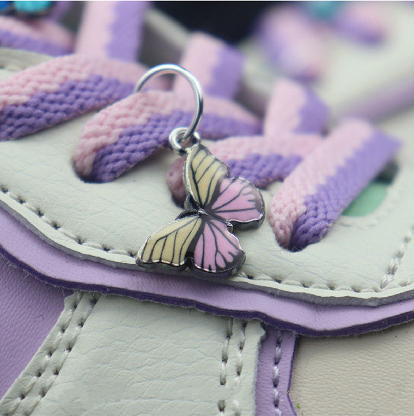 Enamel Butterfly Laces Charms Butterfly Shoelaces Decoration Etsy