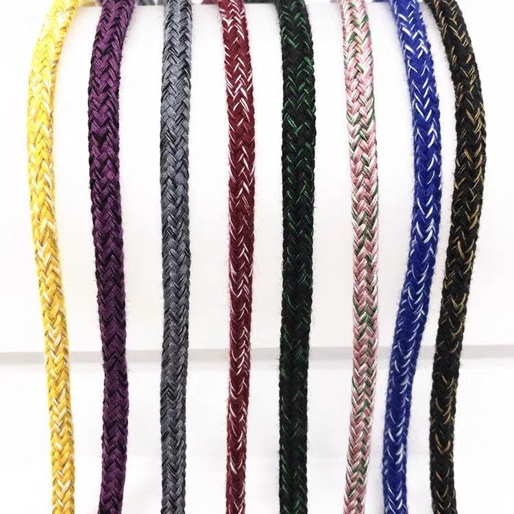 Cotton Hoodie Strings With Metal Tips, Coloured Drawstrings, Rope