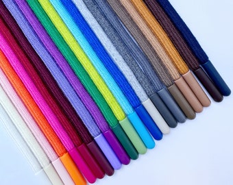 Cordón de algodón de 6 mm, cordones básicos, cordones de repuesto para sudaderas con capucha