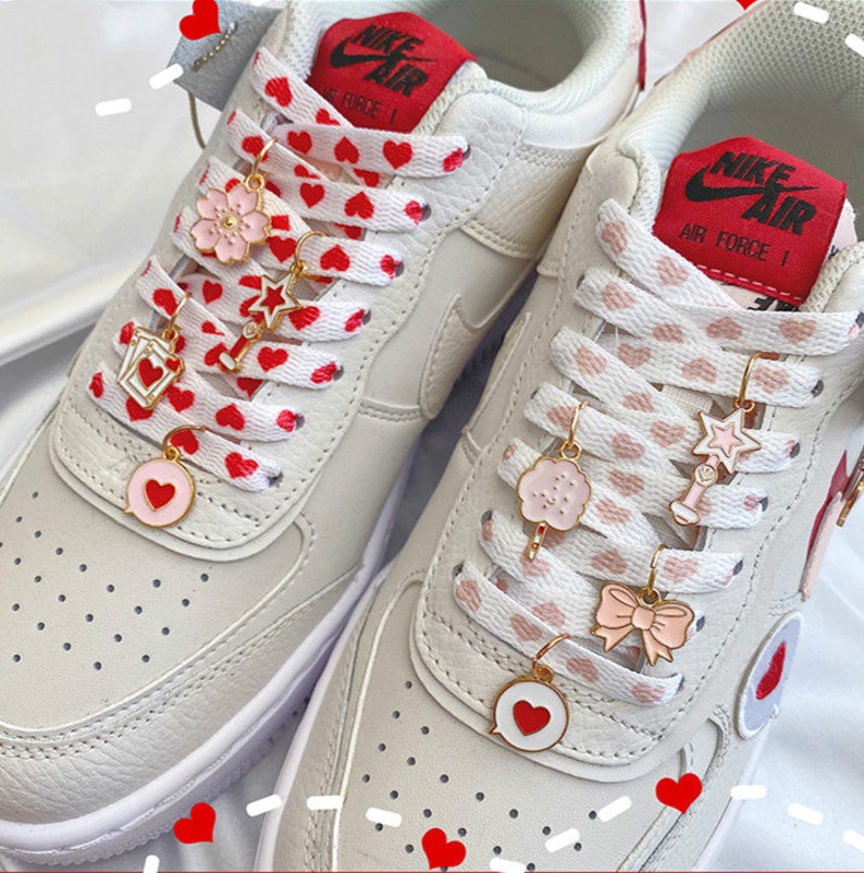 Magic Shoelace Chain Sakura Shoelaces Dangling Initials Bow Etsy