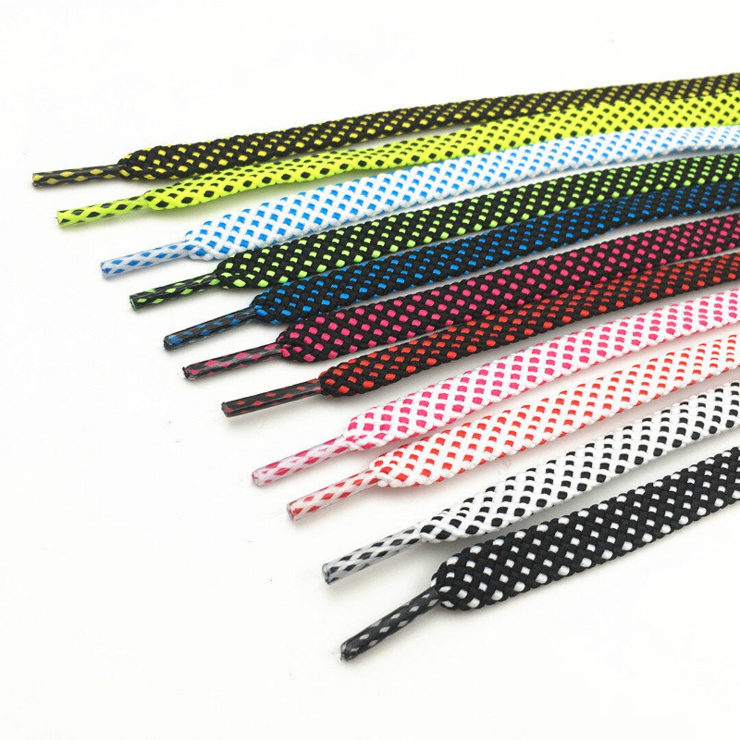 Dot Pattern Shoelaces Weave Shoelaces Flat Shoelaces Etsy UK