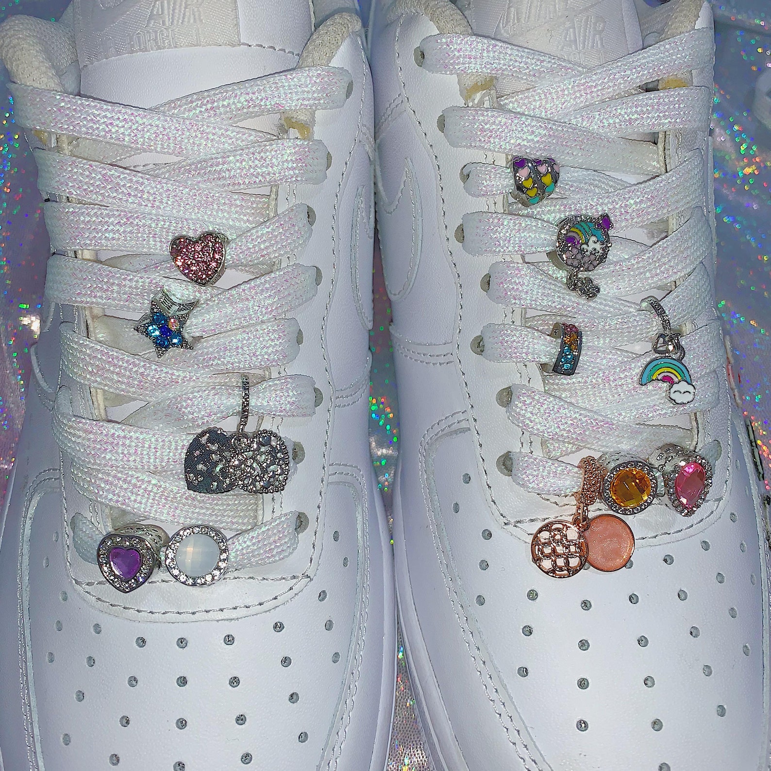 Opal Shoelace Beads Alloy Shoelaces Pendants Beads on | Etsy