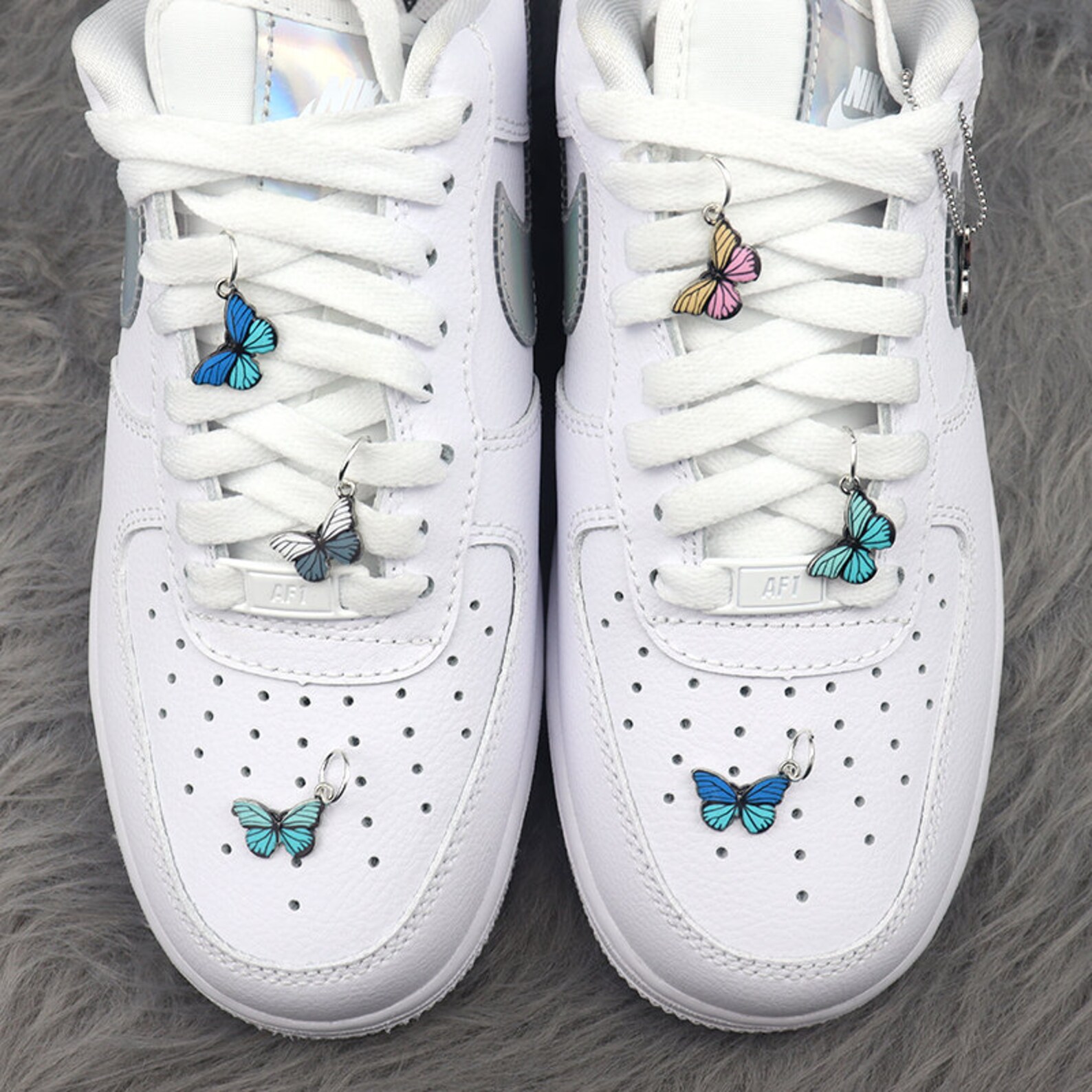 Butterfly Shoelace Charms Butterfly Shoelaces Decoration Etsy