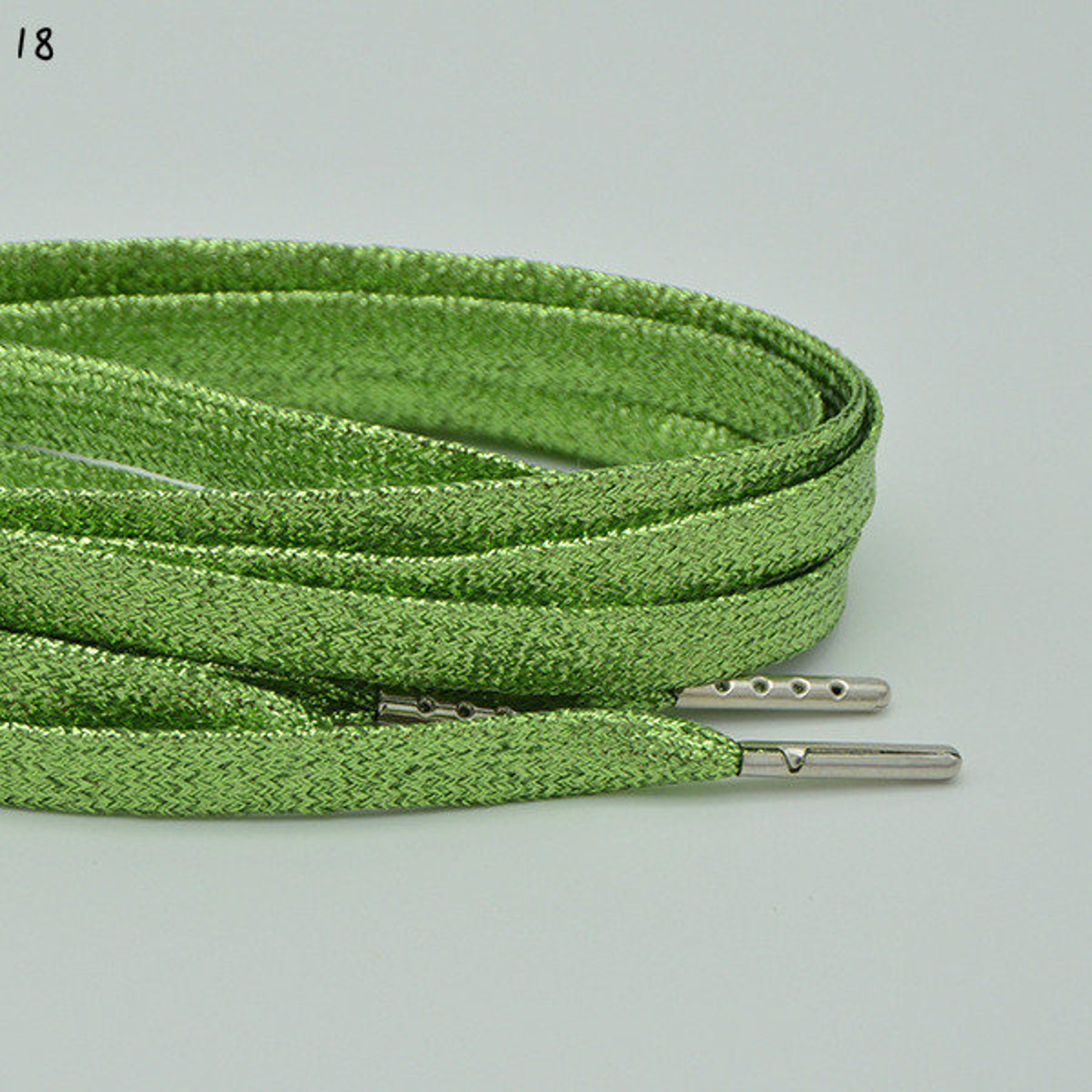 Metallic Shoelaces With Metal Aglets ONE PAIR Etsy