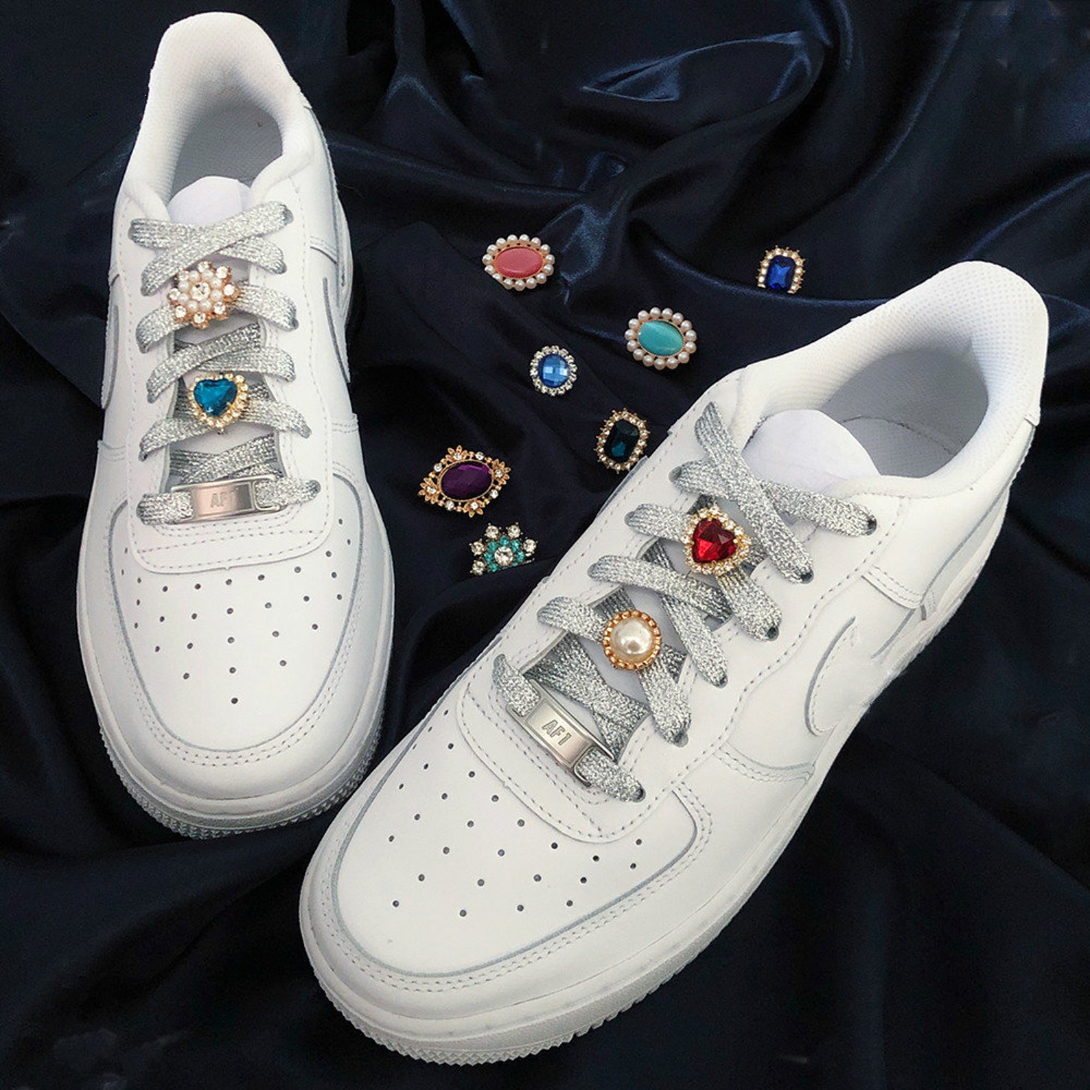 Crystal Shoelace Charms Opal Charm Crystal Tags Crystal AJ1 Etsy