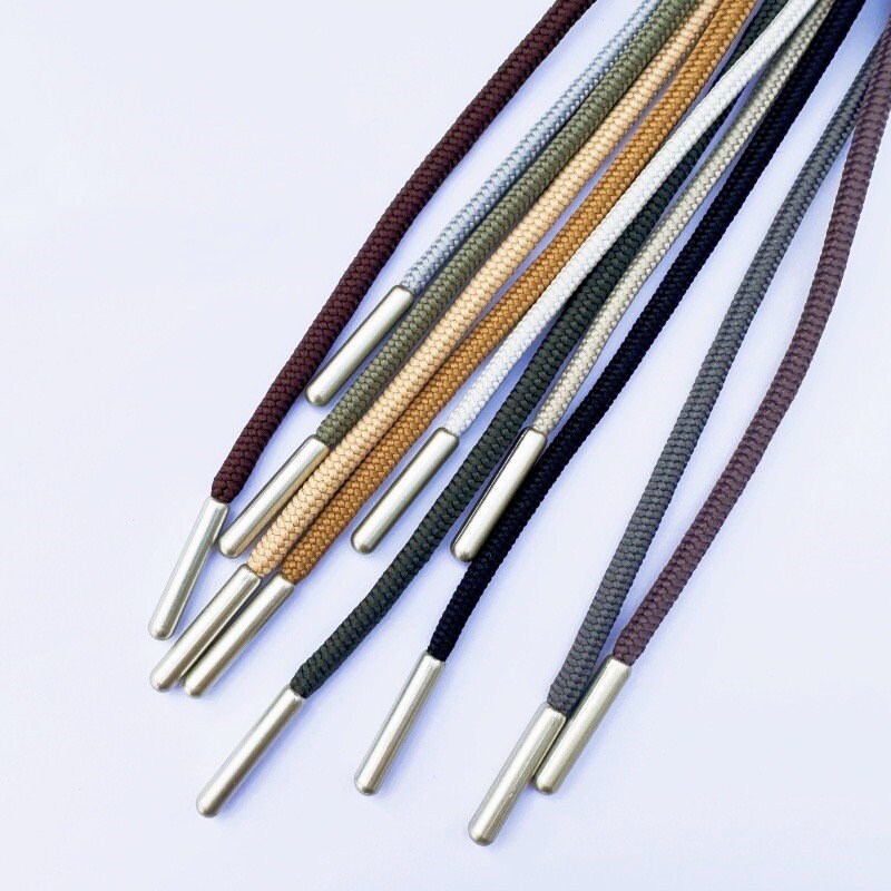 64 Estremità Per Lacci E Cordini - In Metallo (Oro, Argento, Nero) Con Cordoncino - Per Felpe, Scarpe E Abbigliamento - Foto 11