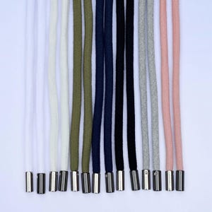 Cotton Hoodie String With Metal Stoppers, Rope Drawstrings, Hoodie Laces