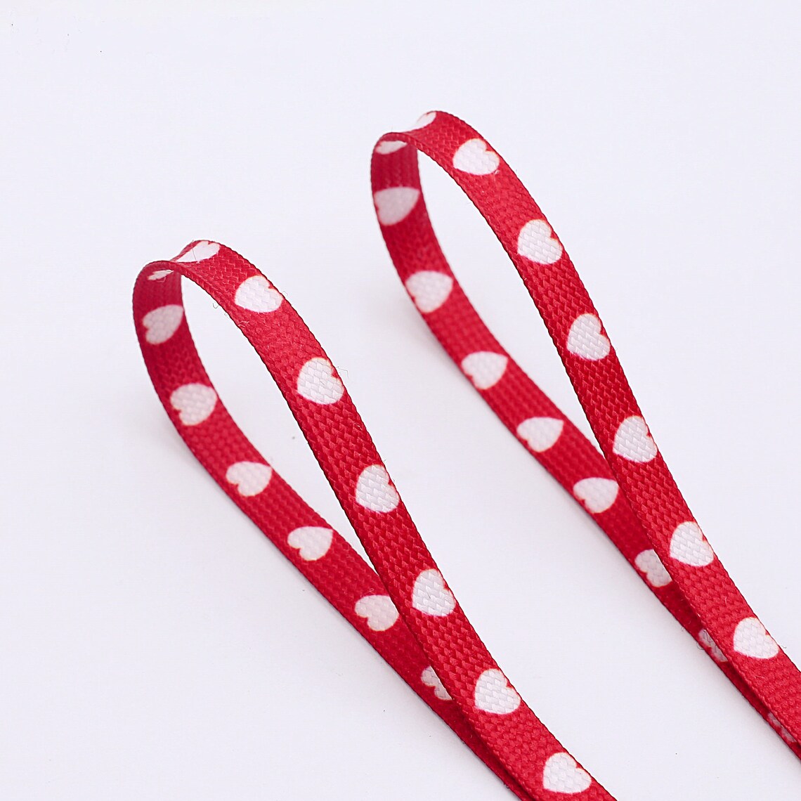 Valentine's Day Shoelaces Red and White Shoelaces Heart Etsy